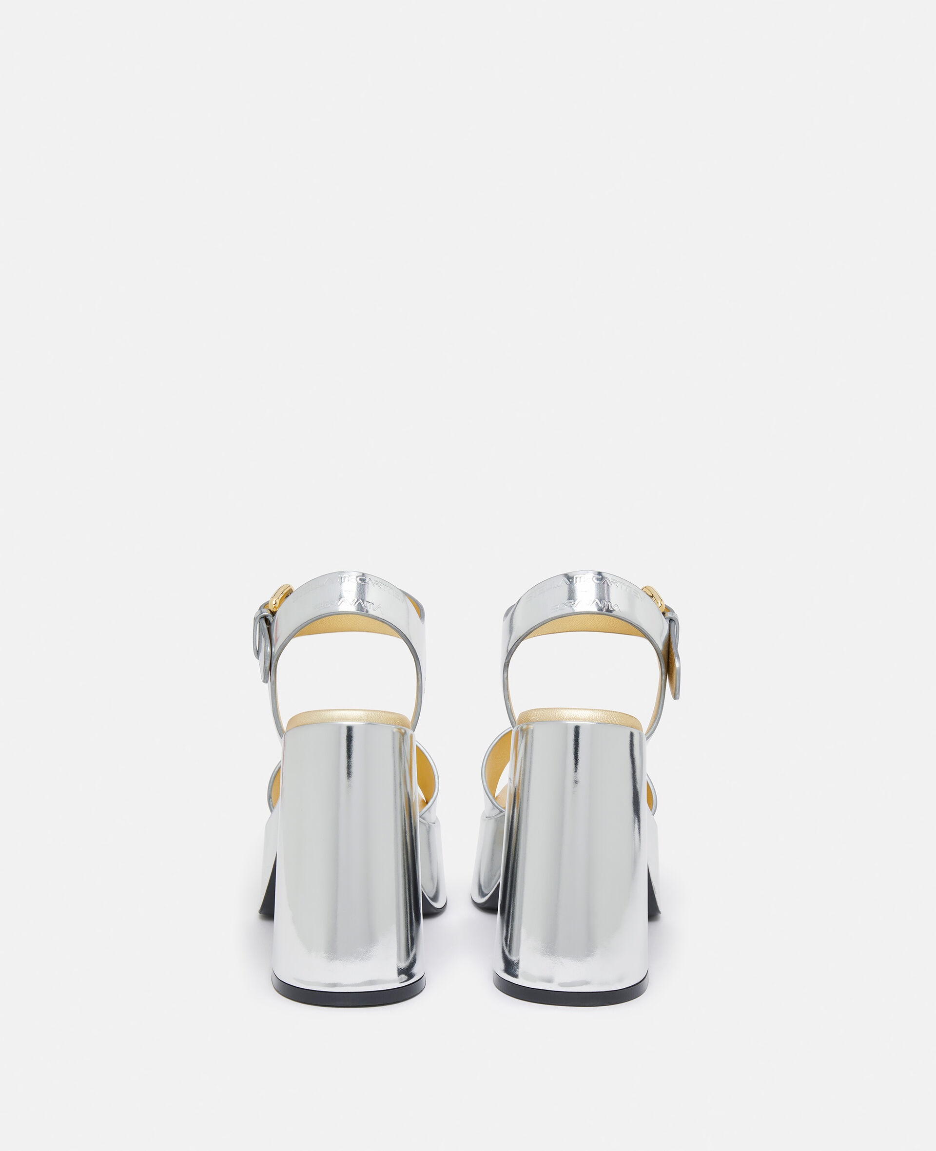 Skyla Double-Chromatic Mirrored Platform Sandals - 3