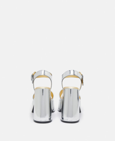 Stella McCartney Skyla Double-Chromatic Mirrored Platform Sandals outlook