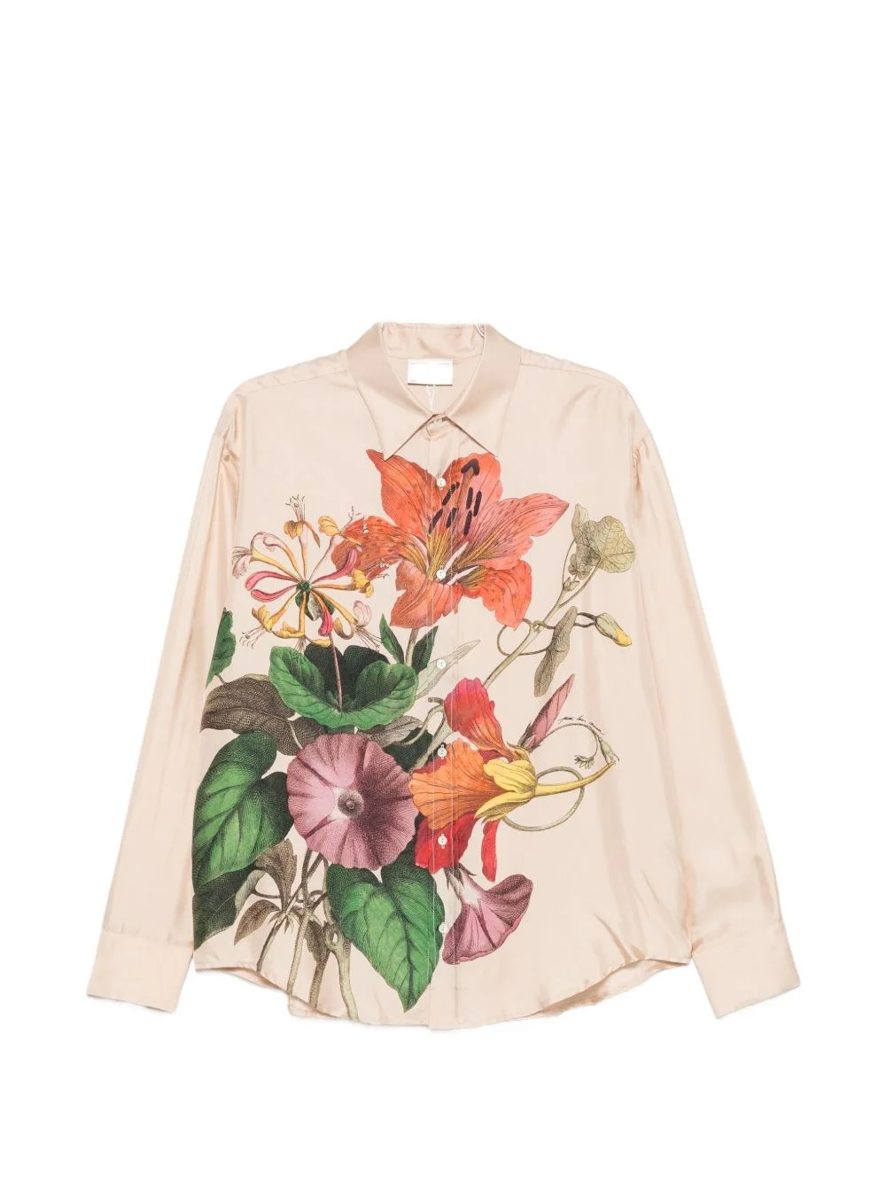 Printed silk shirt - 1