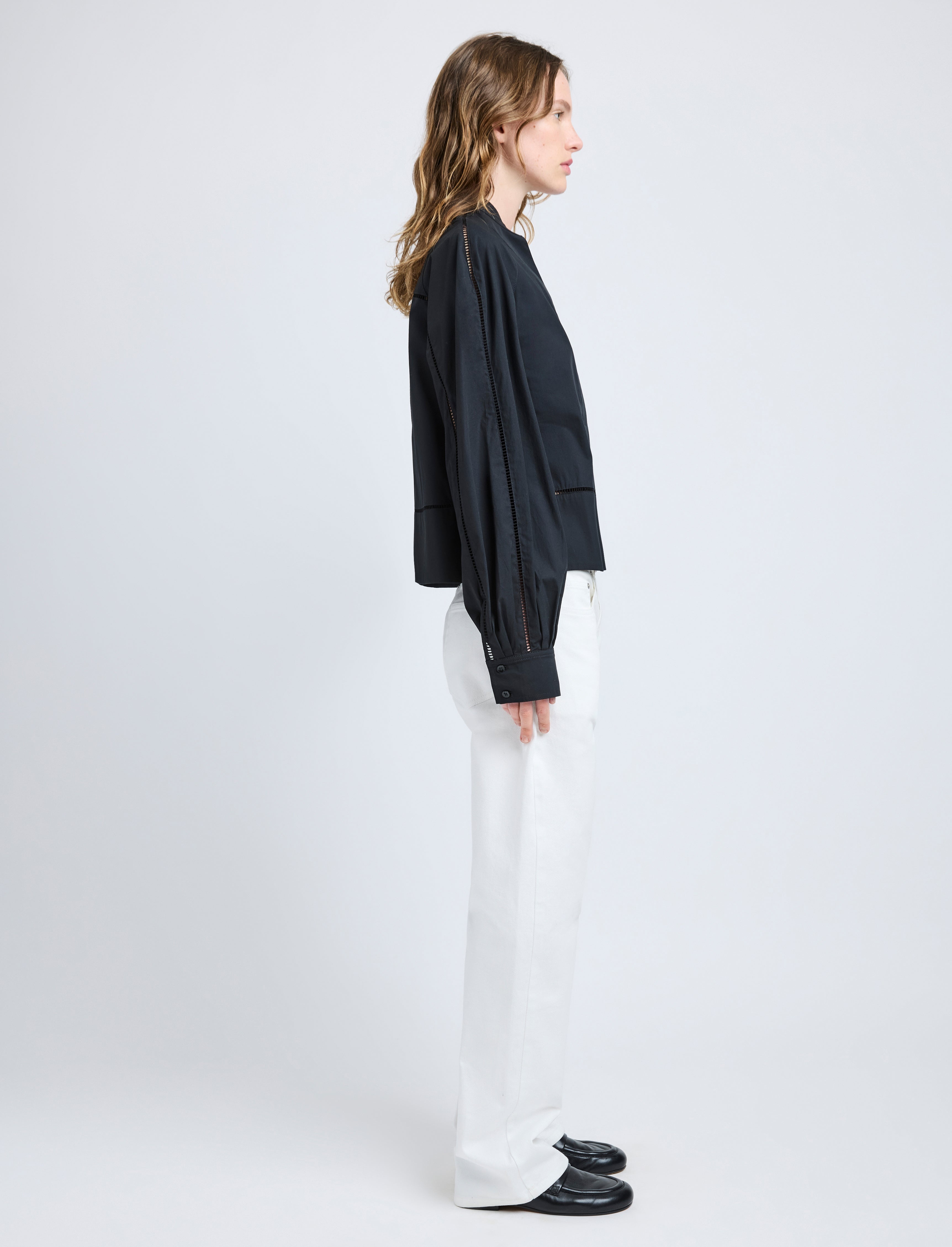Grayson Top in Eco Cotton Poplin - 4