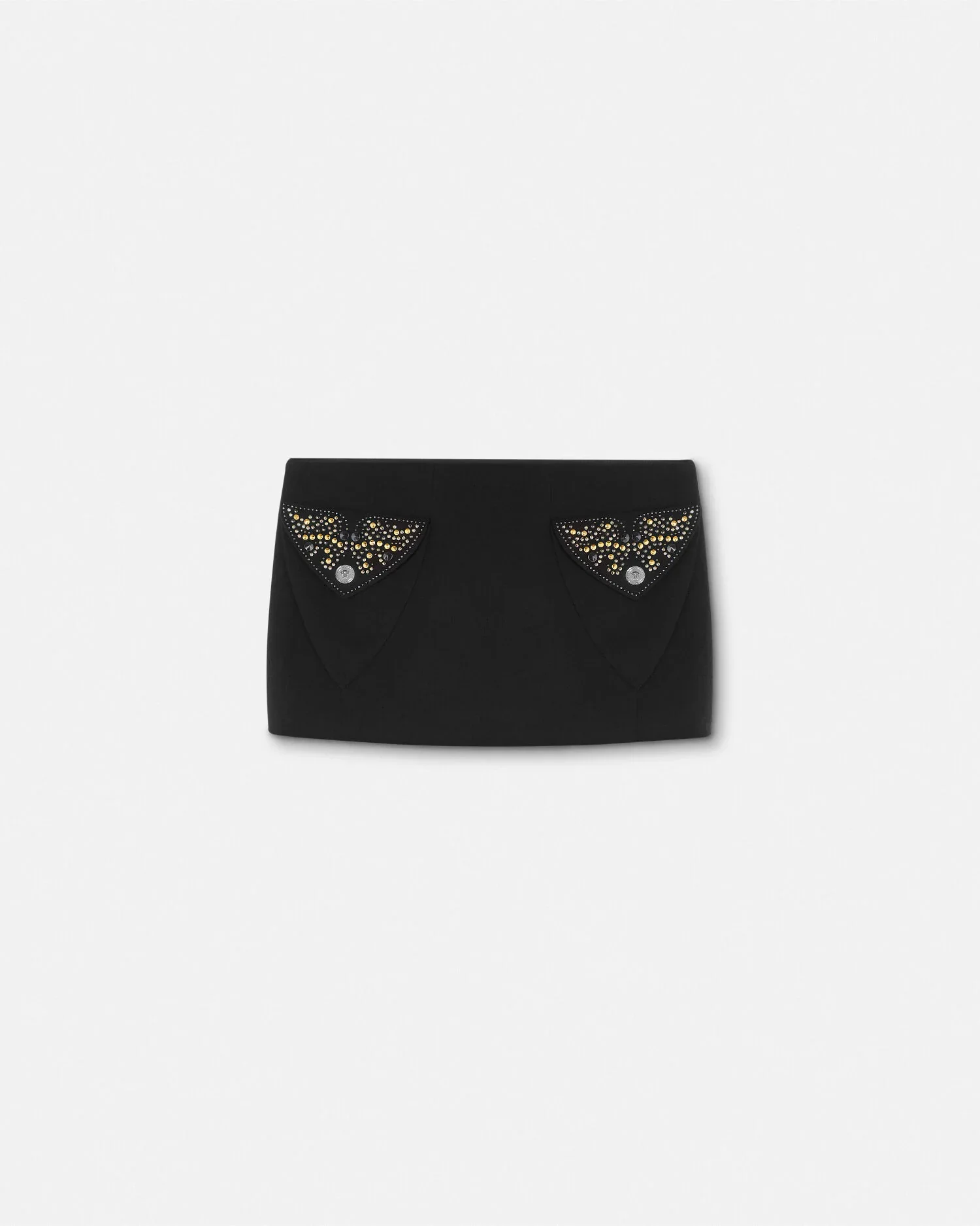 Studded Wool Mini Skirt - 1