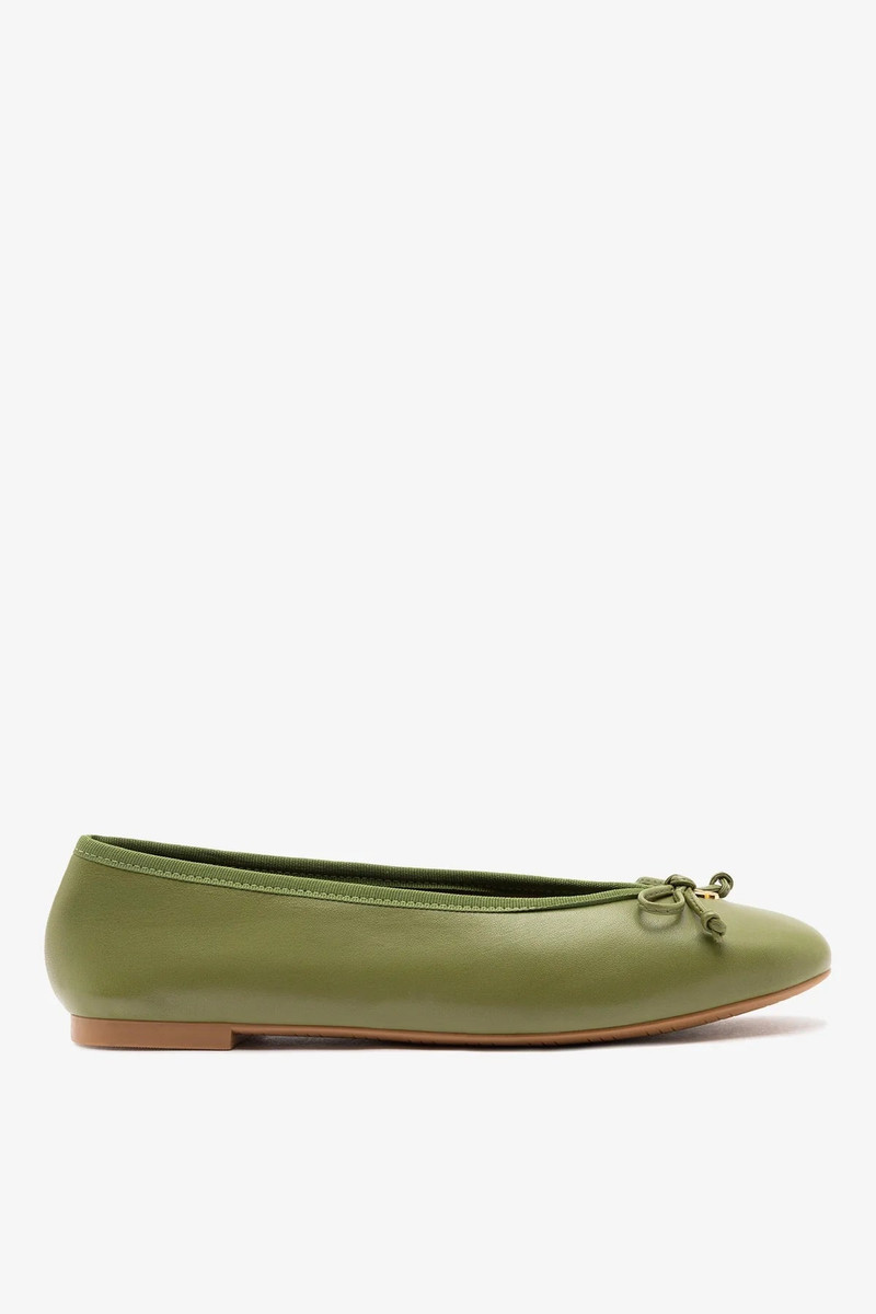 Pavlova Ballet Flat Seaweed Leather 1
