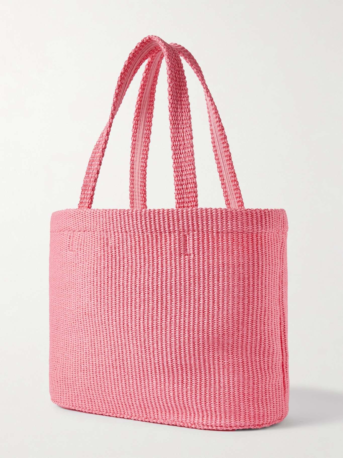 Avenue embroidered raffia tote - 3