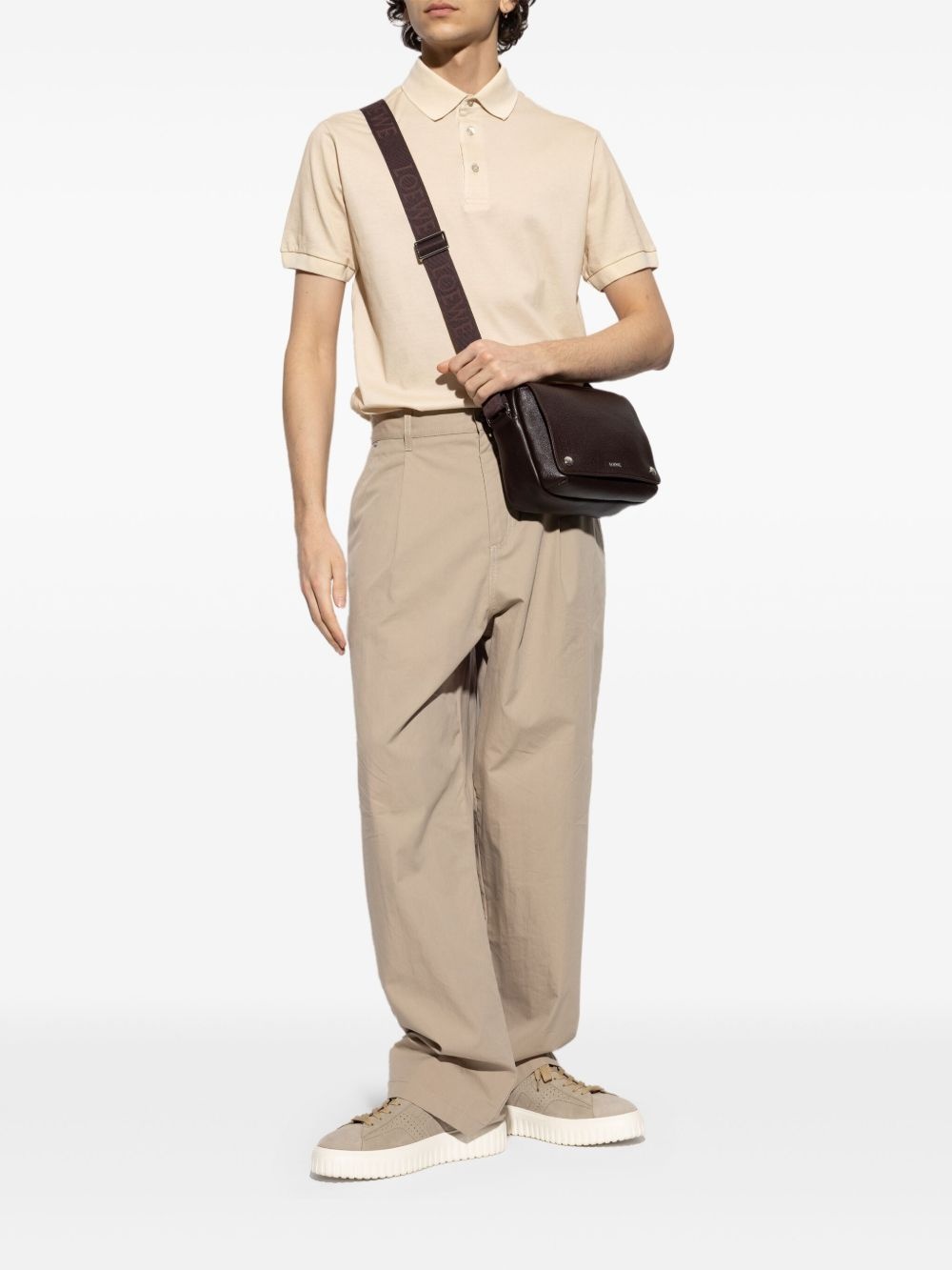 paisley-trim polo shirt - 2