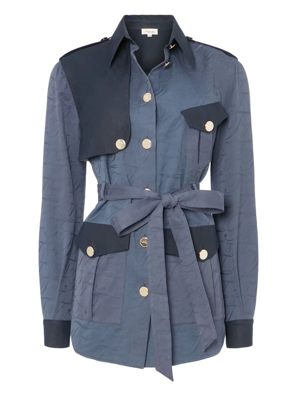 Victory buttoned belted jacket - 1