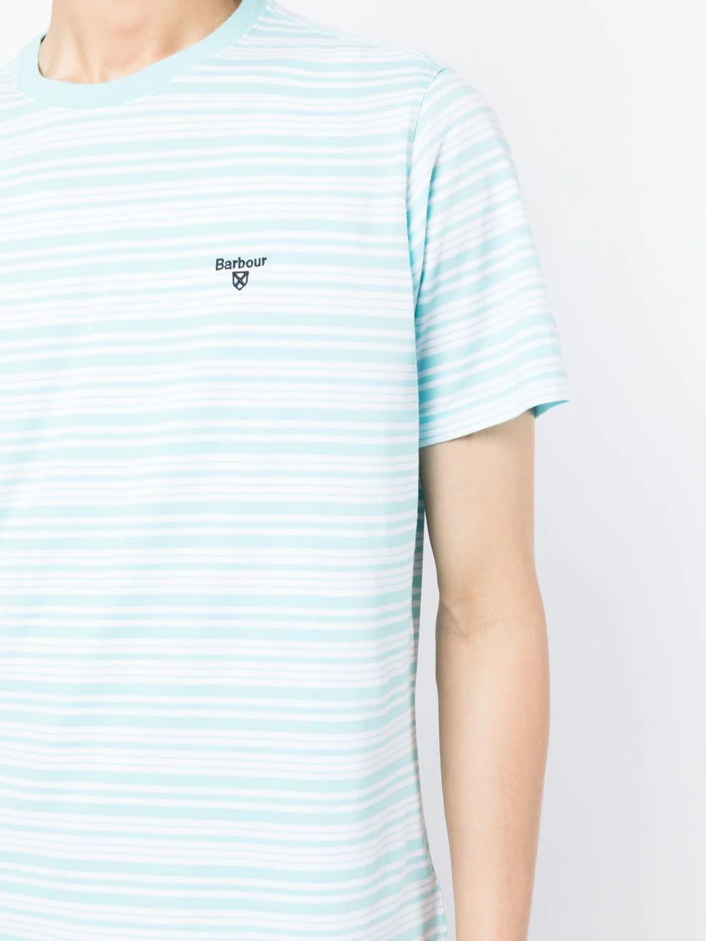 logo-print striped T-shirt - 5