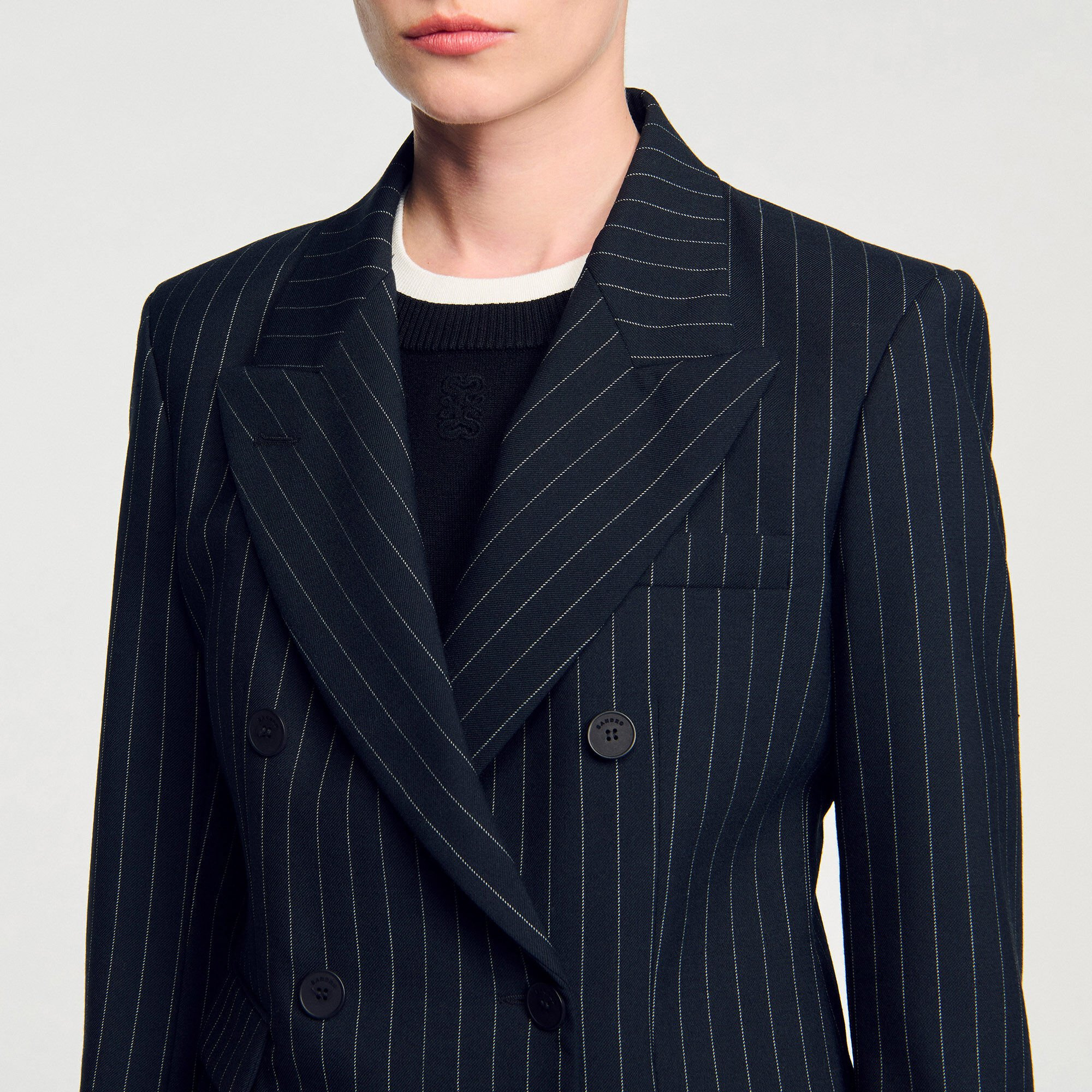 STRIPED SUIT JACKET - 3
