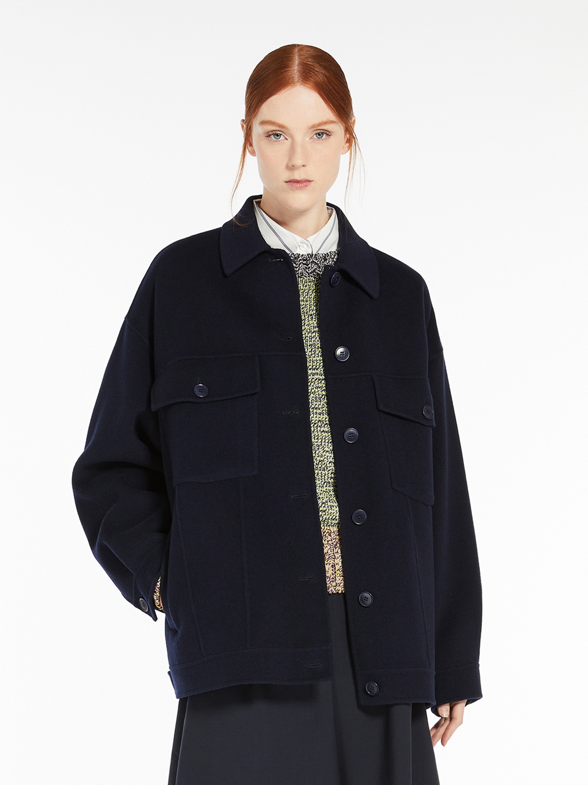 MIDA Oversized double-faced wool-blend coat - 5