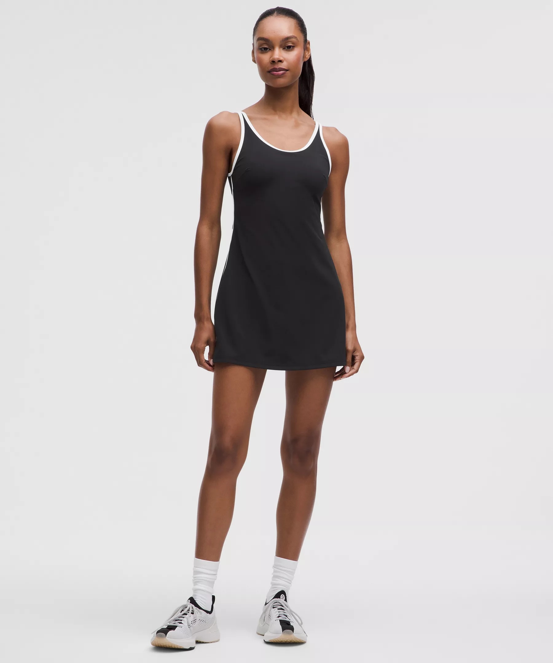 Scoop-Neck Cutout Tennis Dress - 6