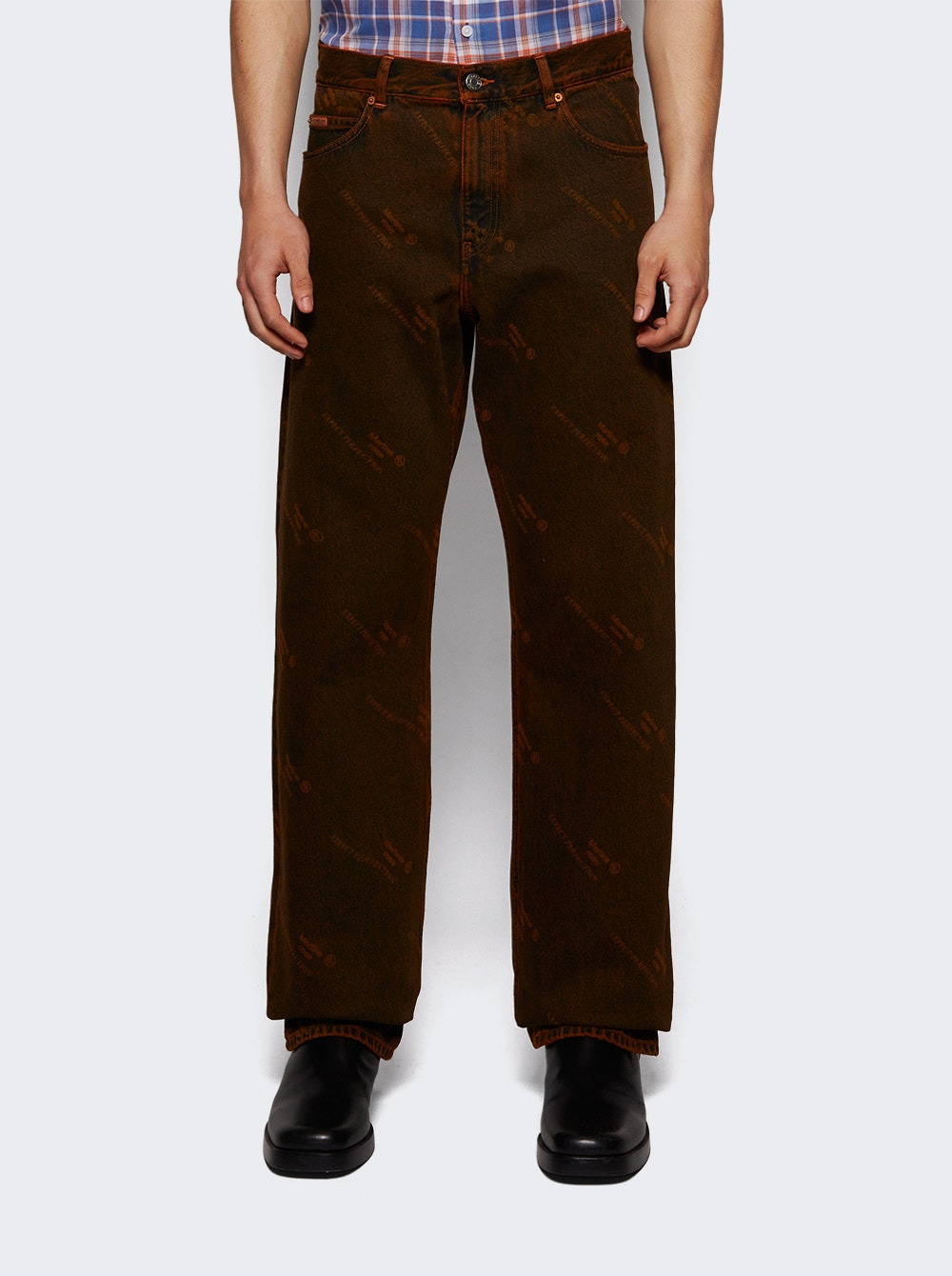 Relaxed Fit Jean Orange Laser - 2