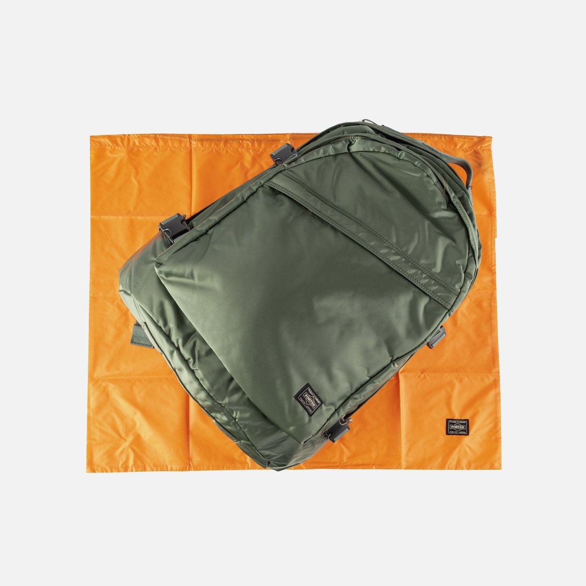 POR-BCK-GRN Porter - Yoshida & Co. - Tanker Day Pack - Sage Green - 5
