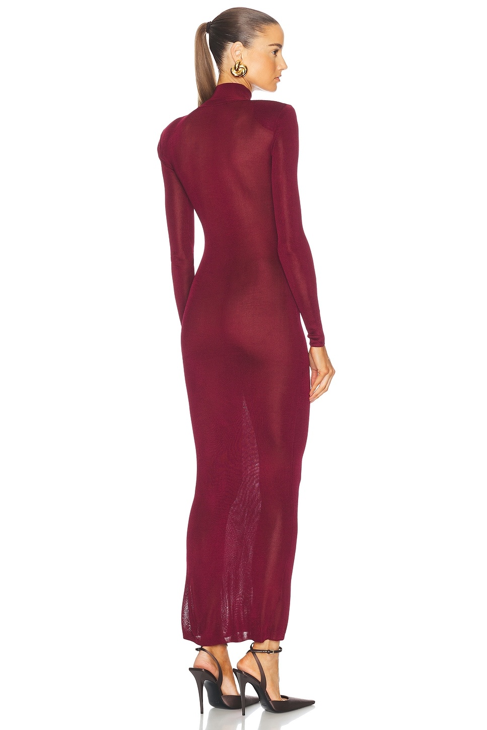 Viscose Knit Maxi Dress - 3