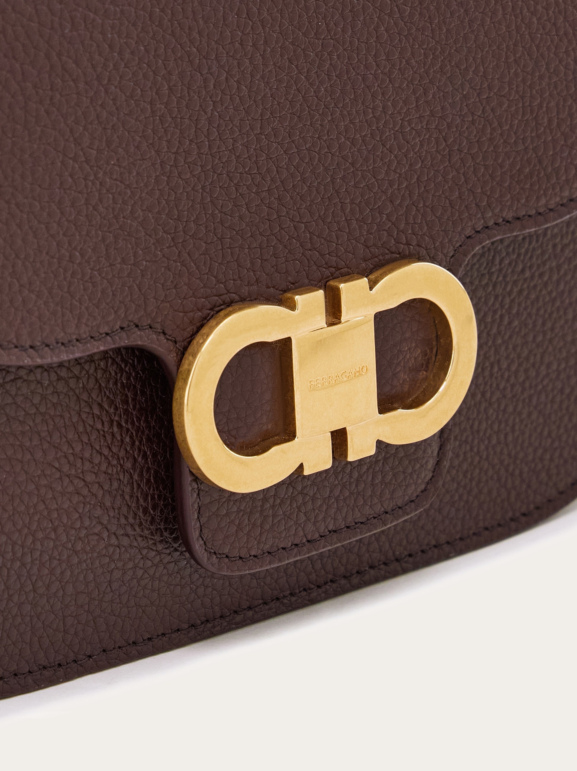 Double Gancini crossbody bag - 7