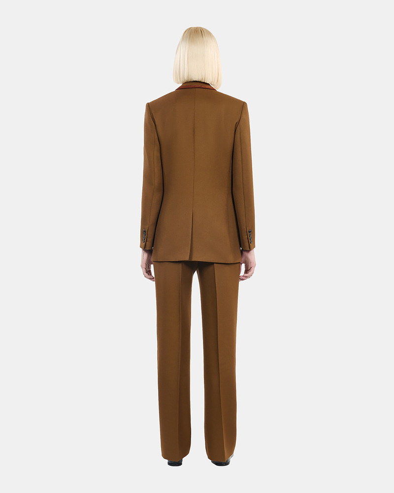BROWN WOOL SUIT JACKET 4