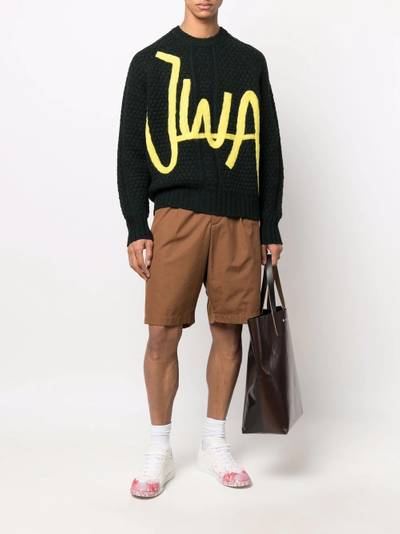 JW Anderson logo-intarsia jumper outlook