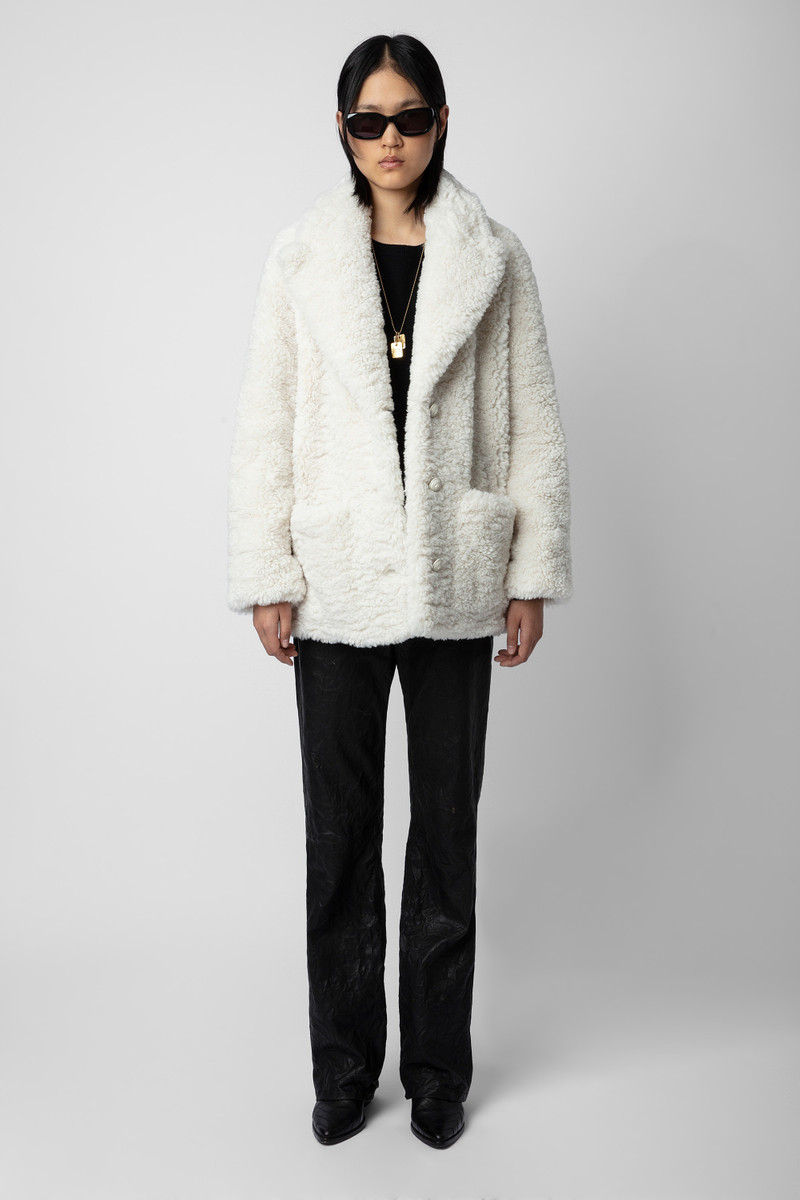 Zadig & Voltaire Fleur Soft Curly Coat outlook