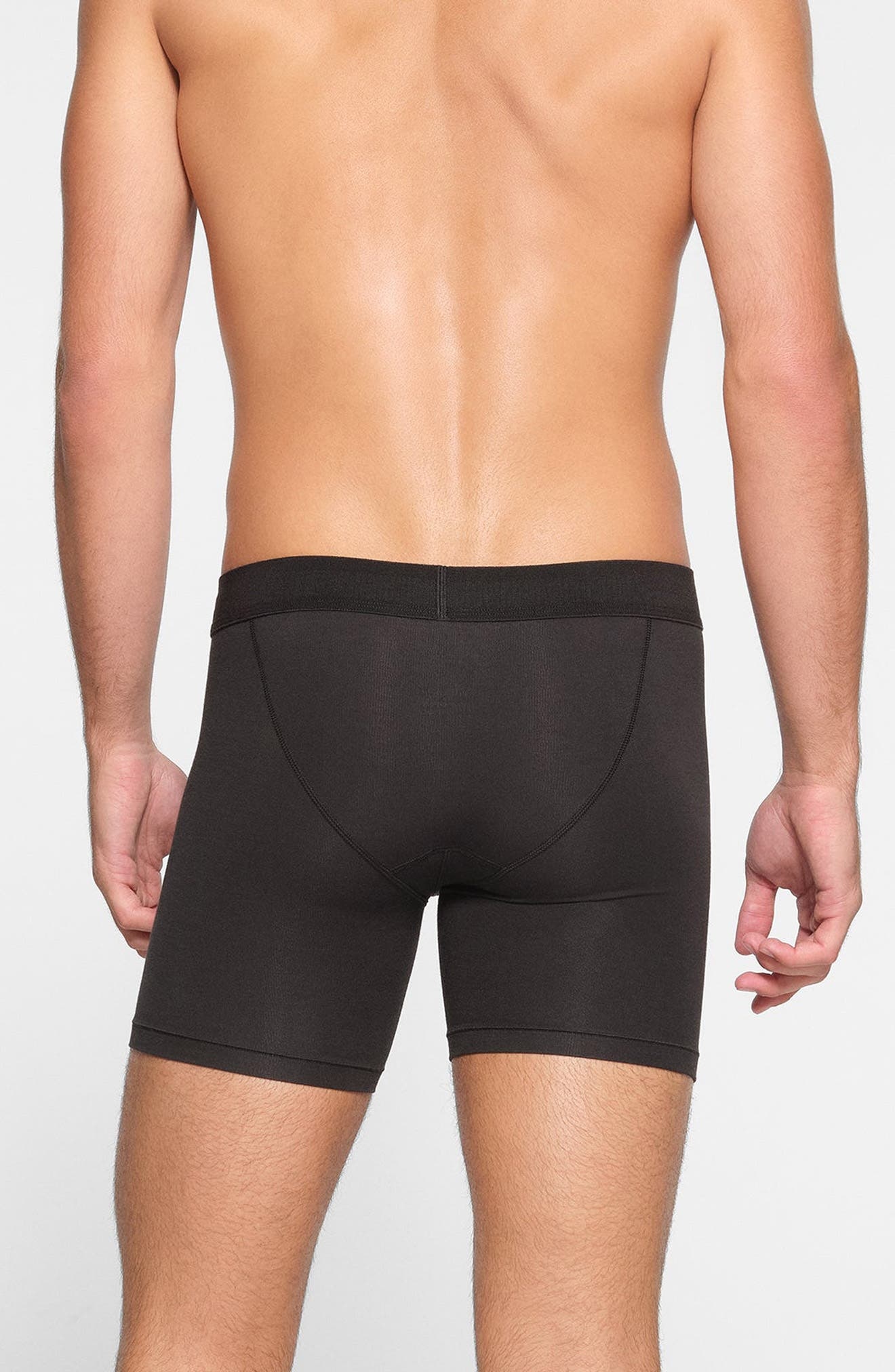 SKIMS 3-Pack 5-Inch Stretch Cotton & Modal Boxer Briefs in Onyx at Nordstrom - 3