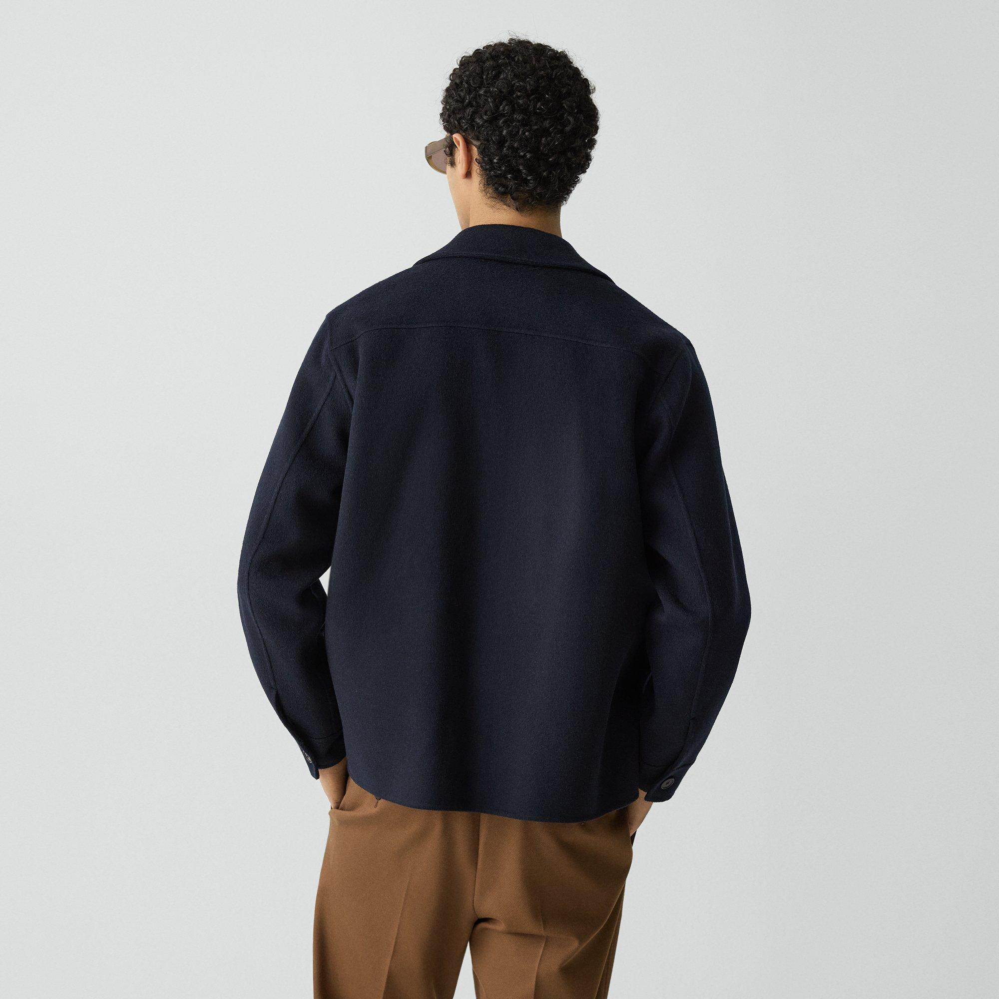 Overshirt in Double-Face Wool-Cashmere - 4
