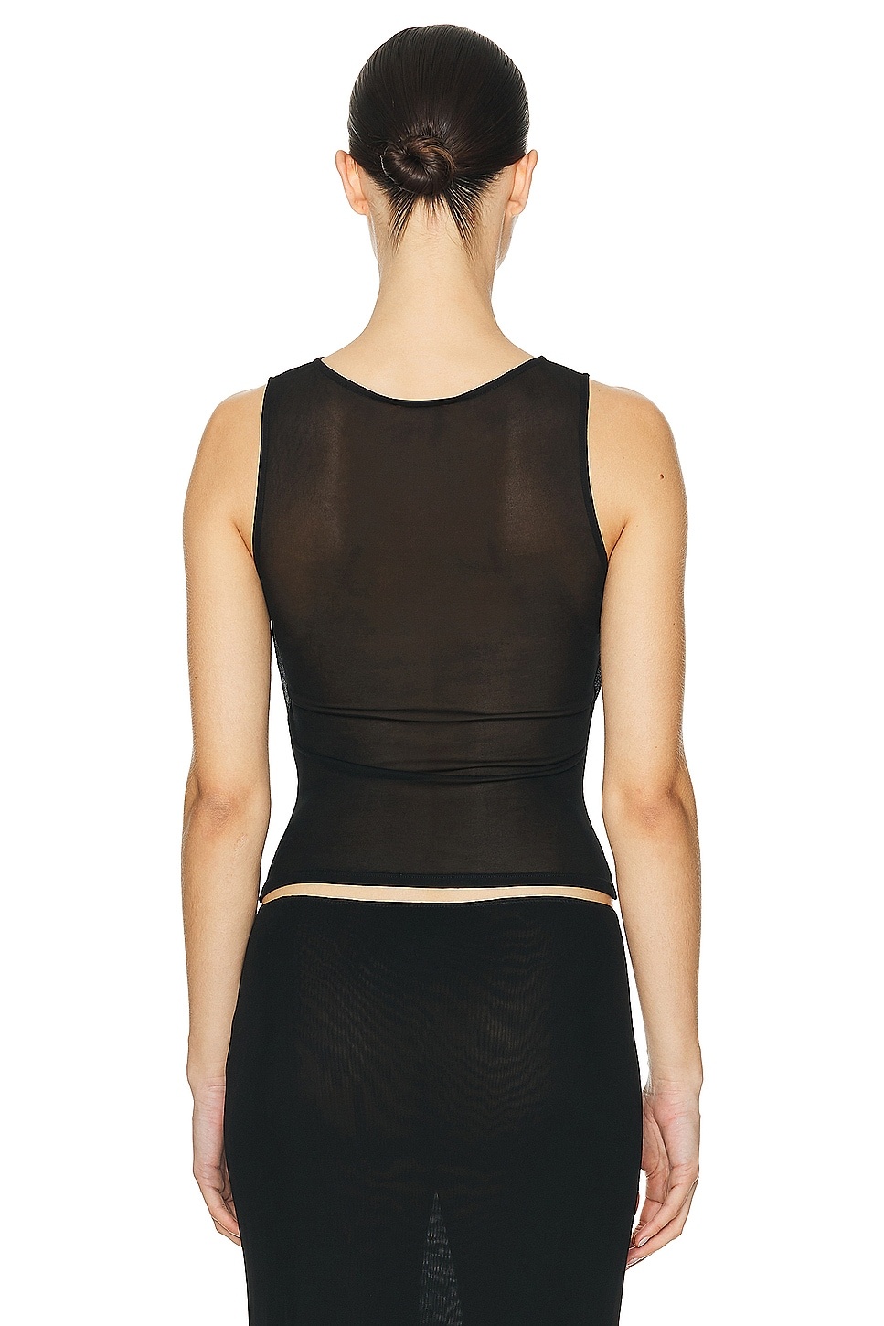 Sheer Knit Draped Top - 3