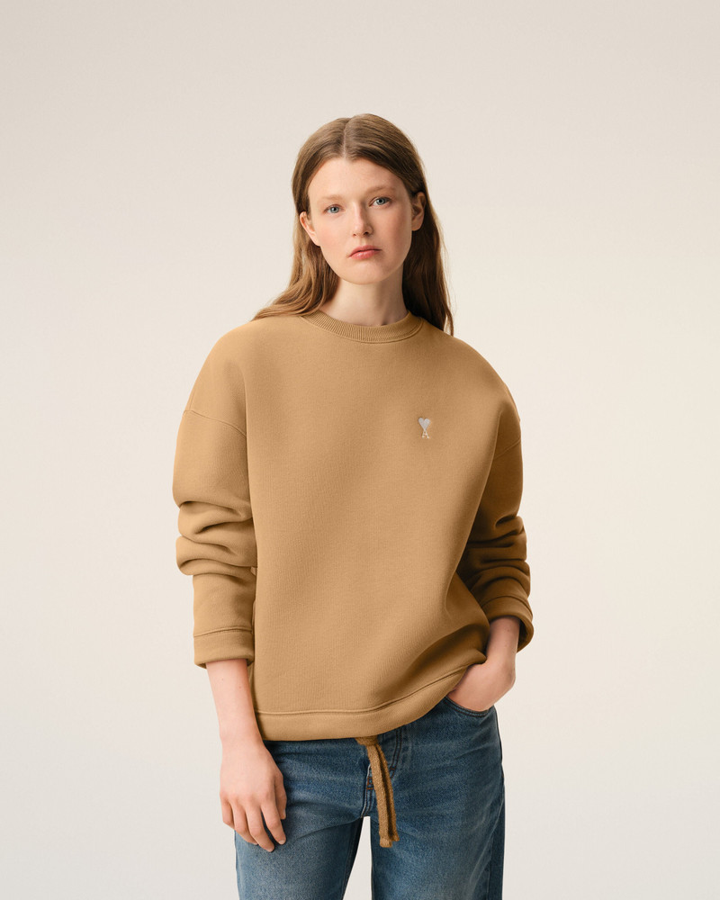 BROWN COTTON AMI DE COEUR SWEATSHIRT 3