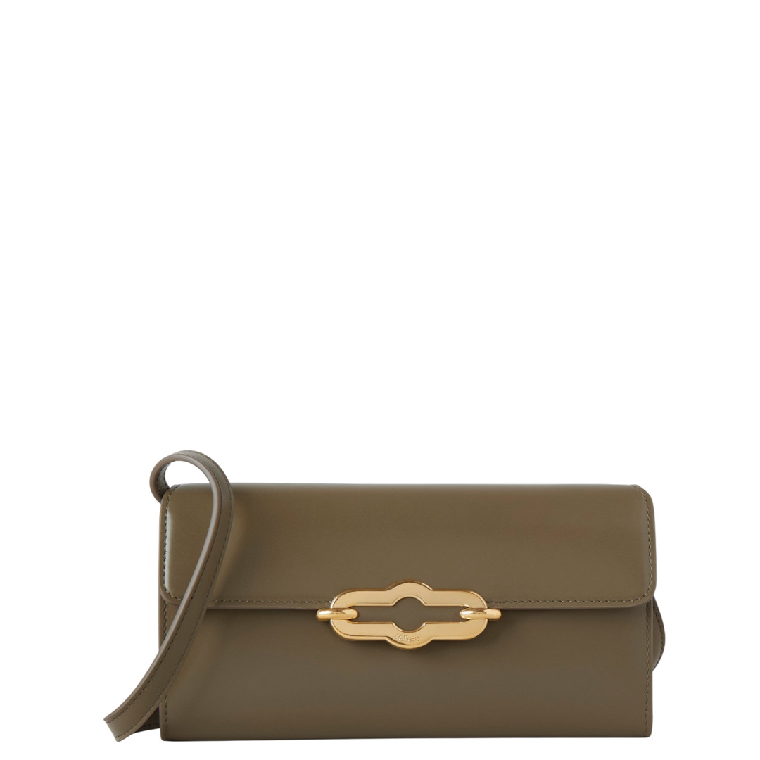 Pimlico Wallet On Strap Linen Green Super Lux Calf - 1