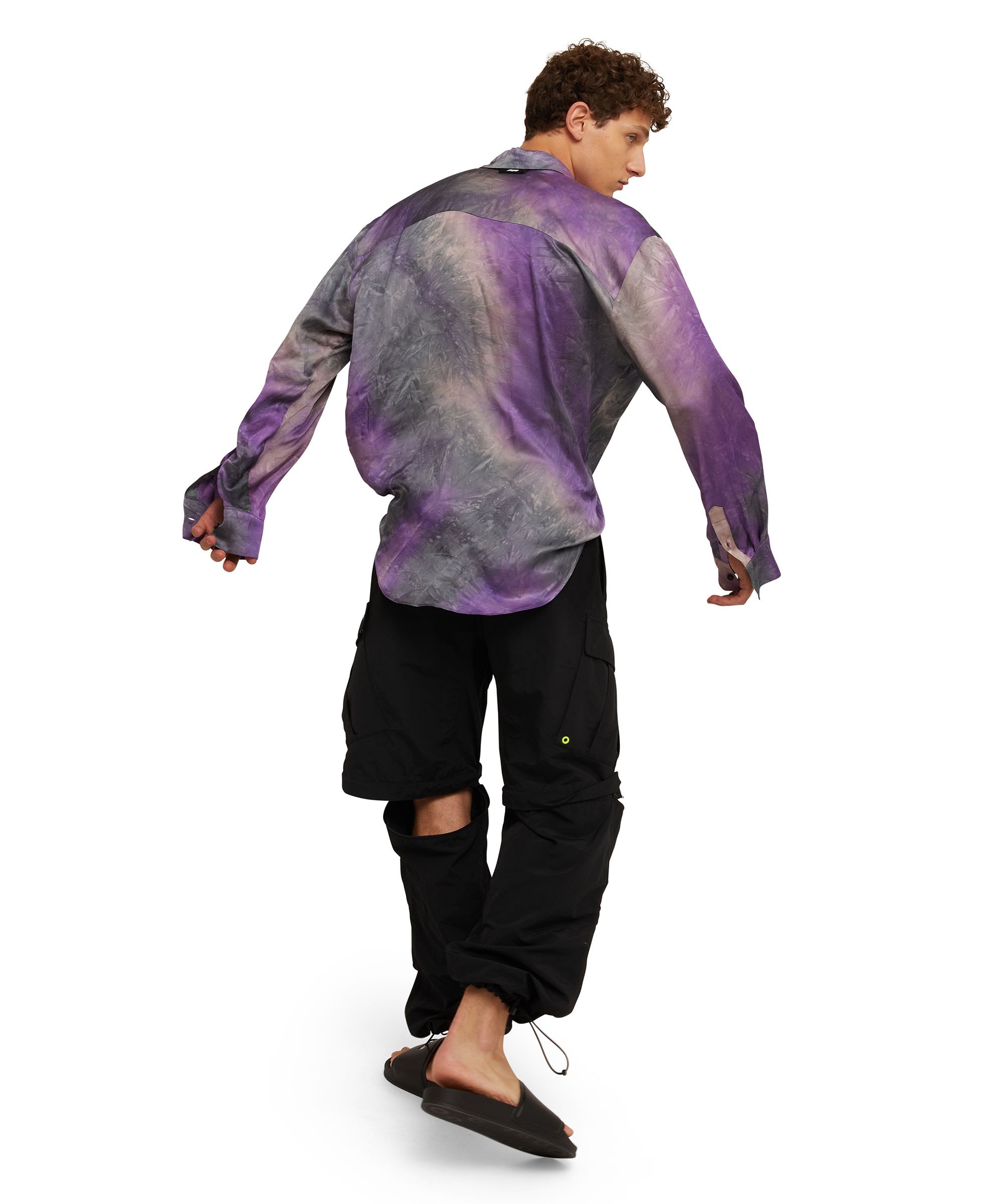 Viscose fluid tie-dye shirt - 3