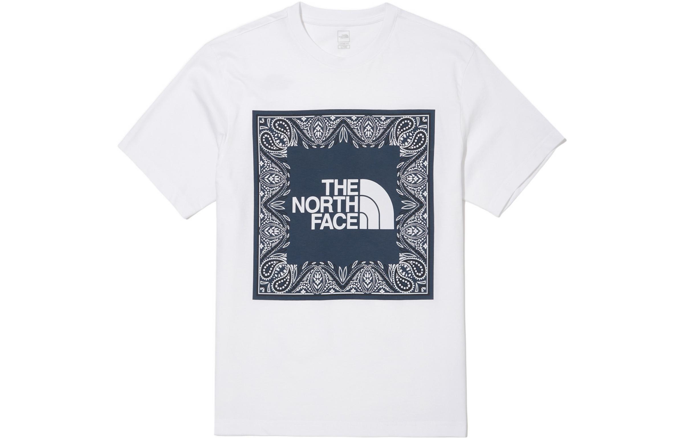 THE NORTH FACE SS22 Big Logo Bandana T-shirt 'White' NT7UN29B - 2