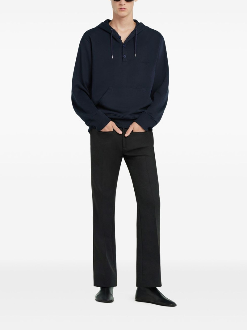 courrèges buttoned hoodie outlook