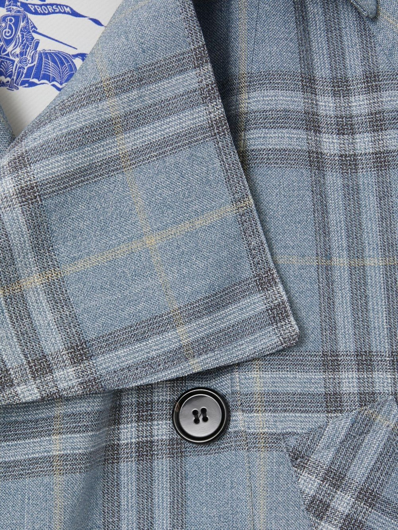 Burberry check trench jacket outlook