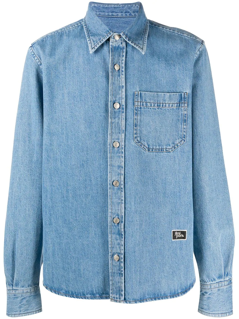 classic denim shirt - 1