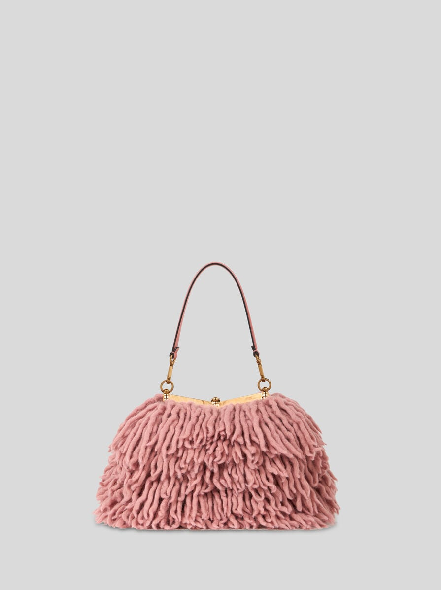 SMALL WOOL VELA BAG WITH FRINGING - 3