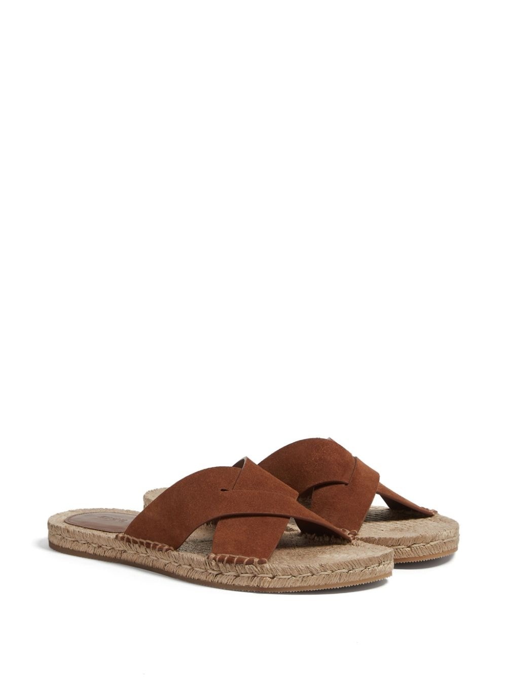 crossover-strap suede sandals - 2