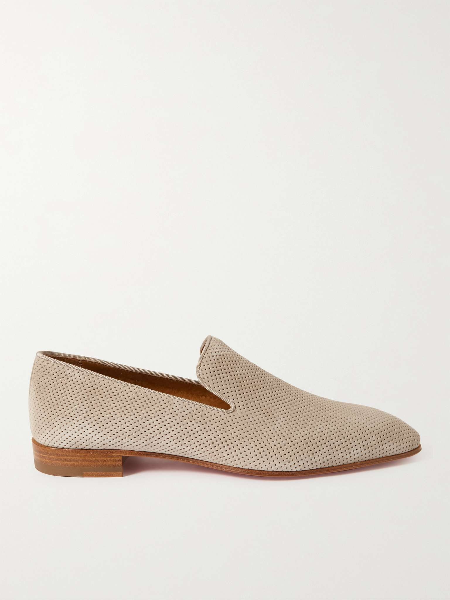 Dandelion Perforated Suede Loafers - 1