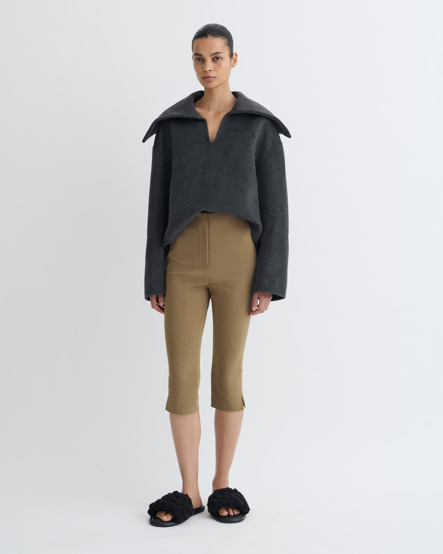 Paper Jersey Capri Pants - 2