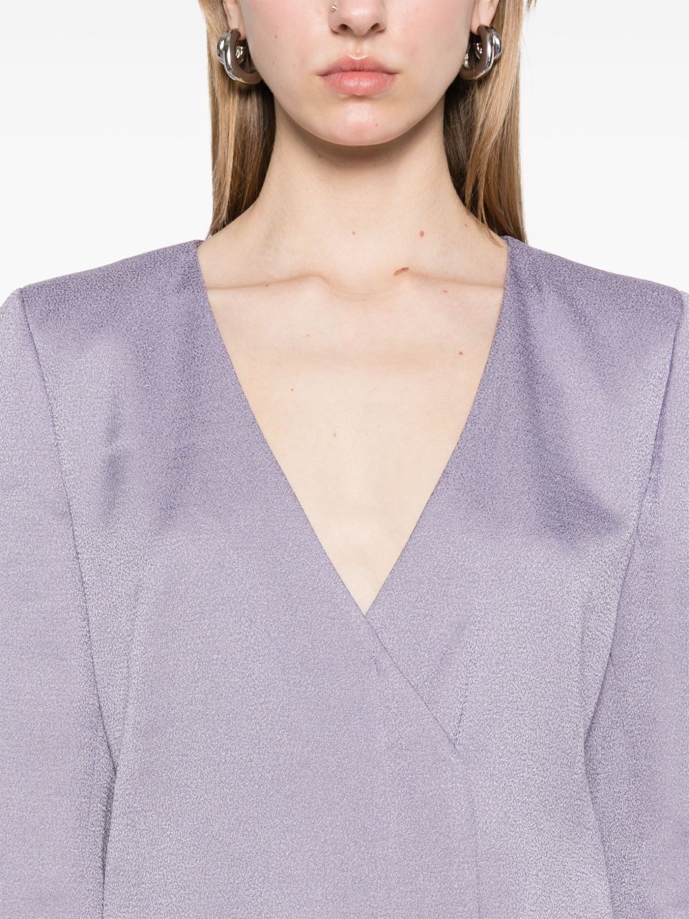 crepe blazer - 5