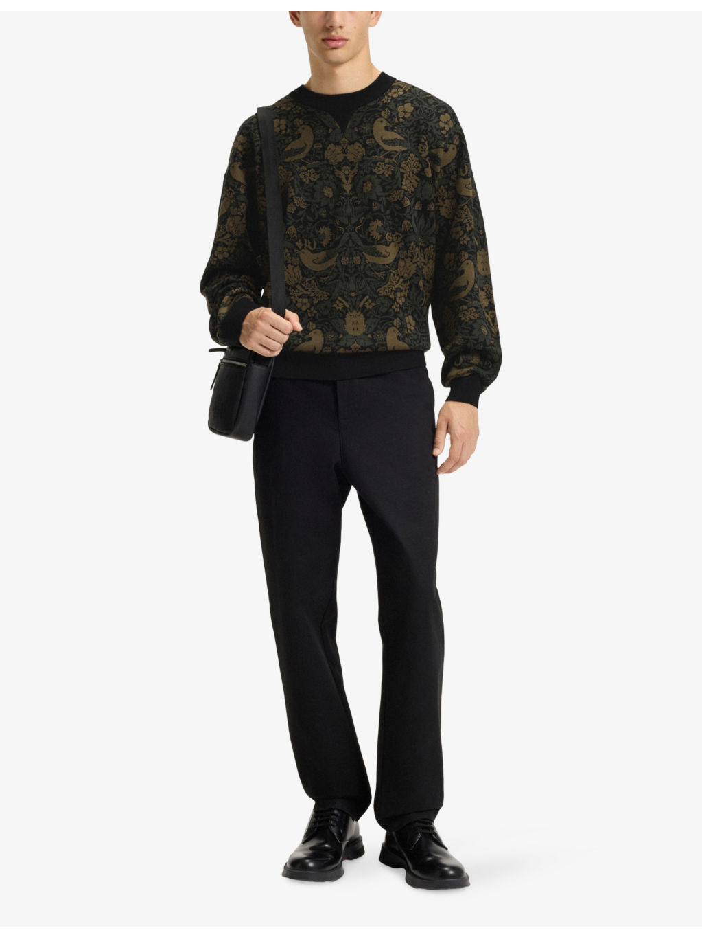 Tapestry Jacquard Relaxed Knitted Jumper - 2