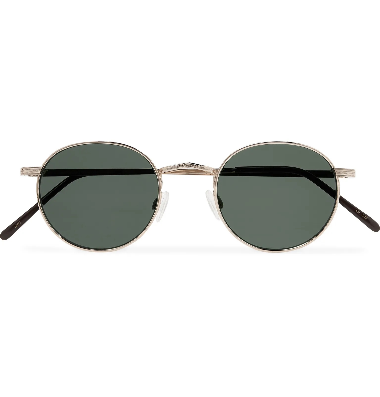 Dov Round-Frame Gold-Tone Sunglasses - 1