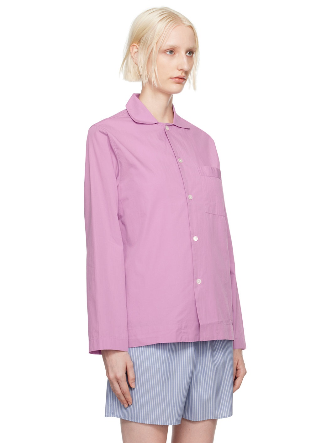 Purple Long Sleeve Pyjama Shirt - 2