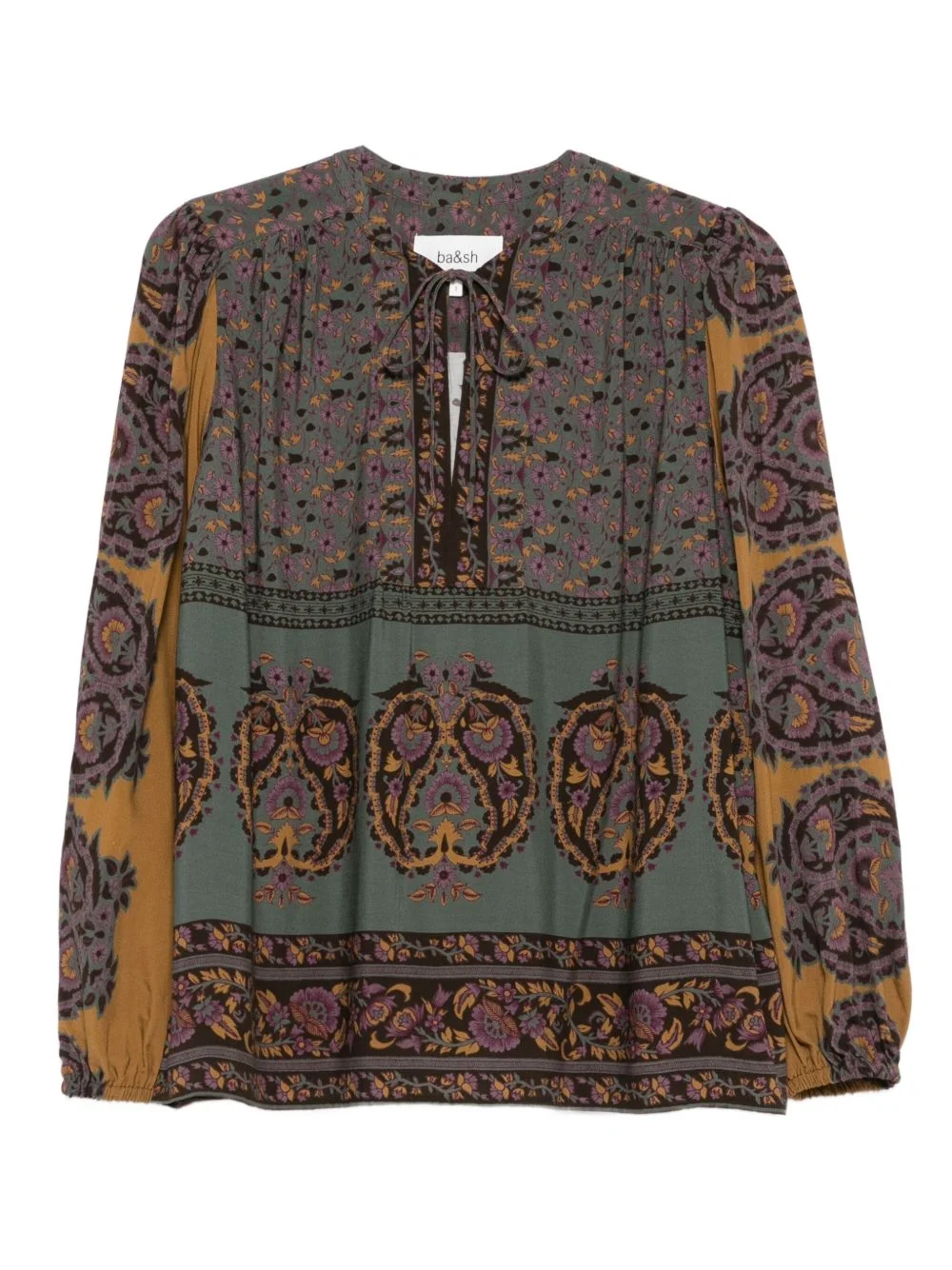 floral-print blouse - 1