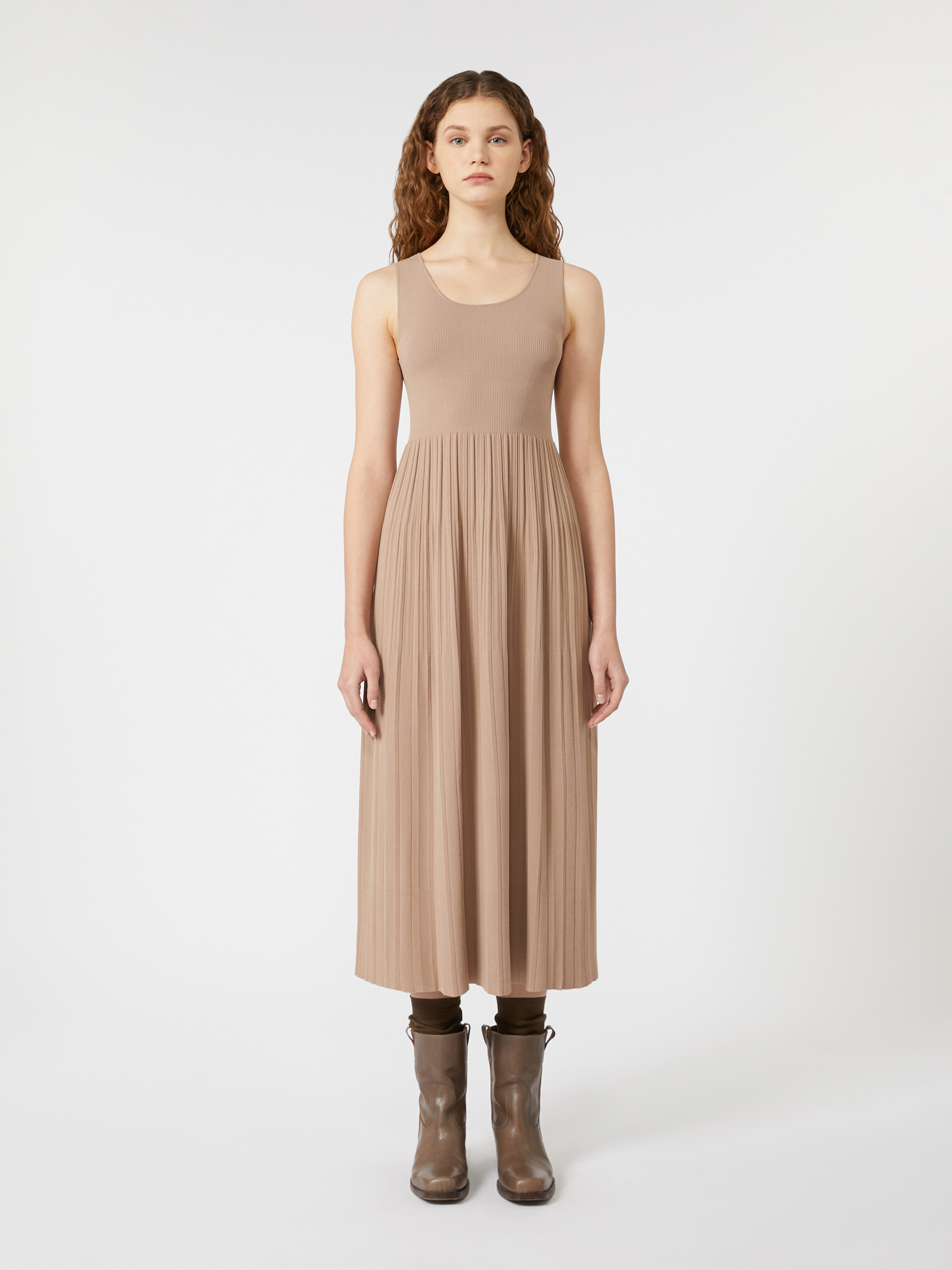 MARKUS Plissé-pleated viscose crepe dress - 2