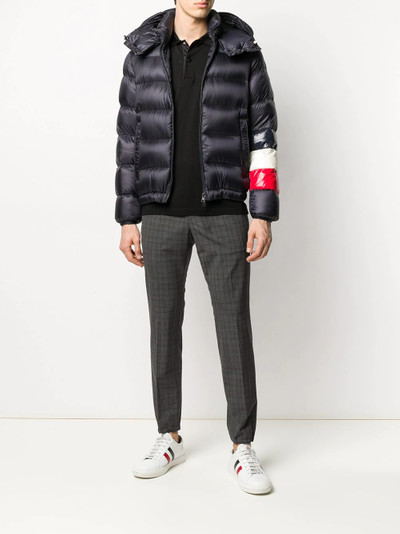 Moncler padded zip-front coat outlook