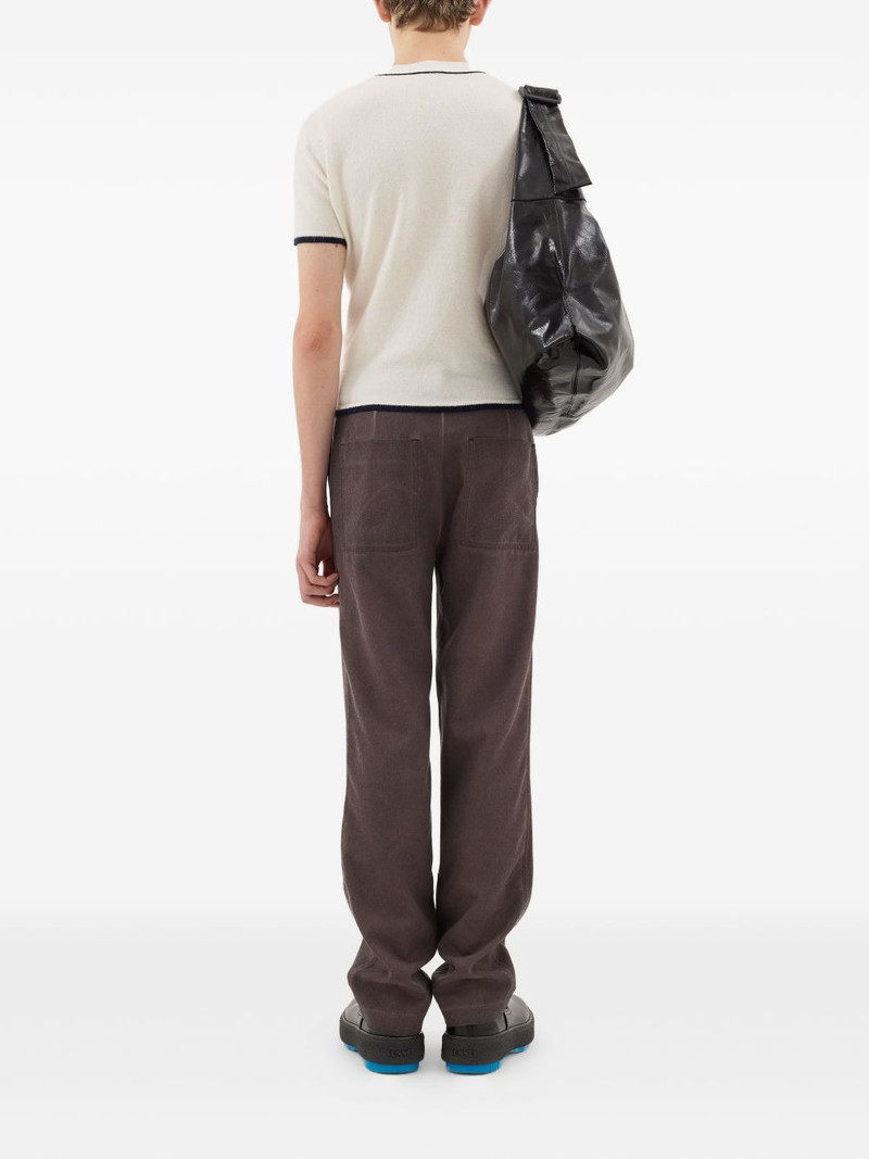 SUNNEI contrast trim short sleeve knit top outlook