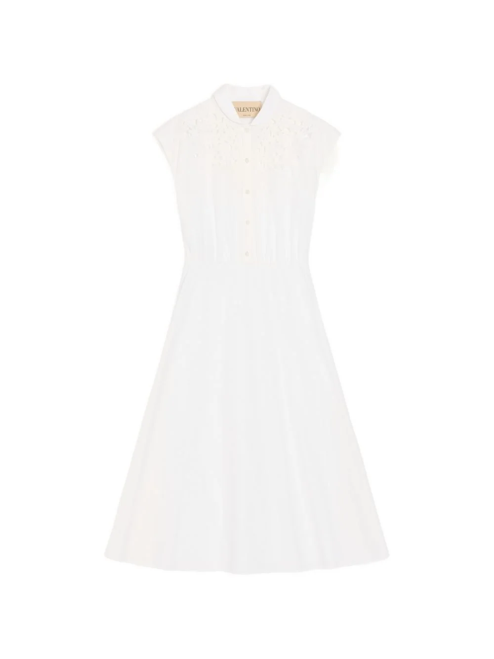 sangallo-embroidered midi dress - 1