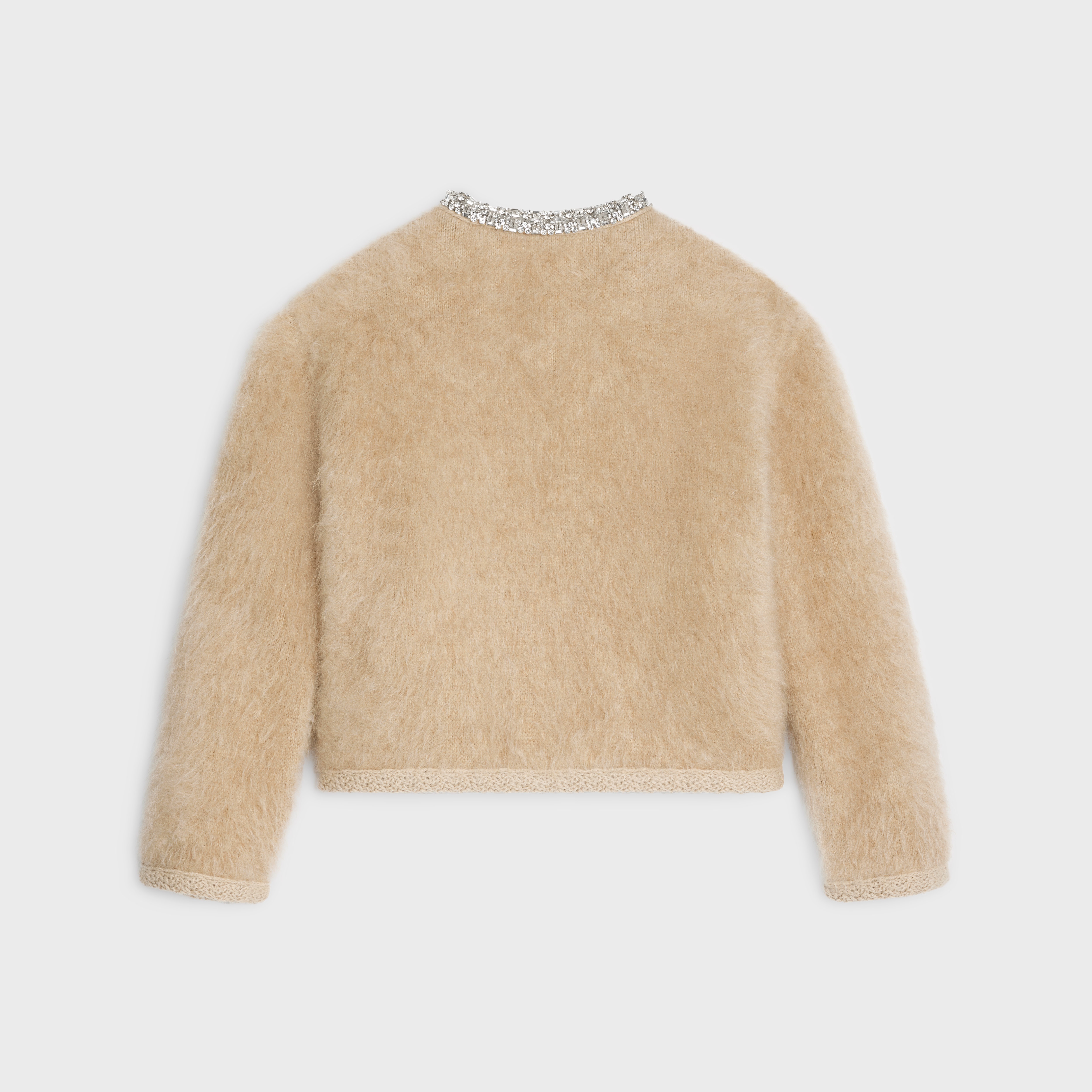 Embroidered cardigan in brushed mohair - 2