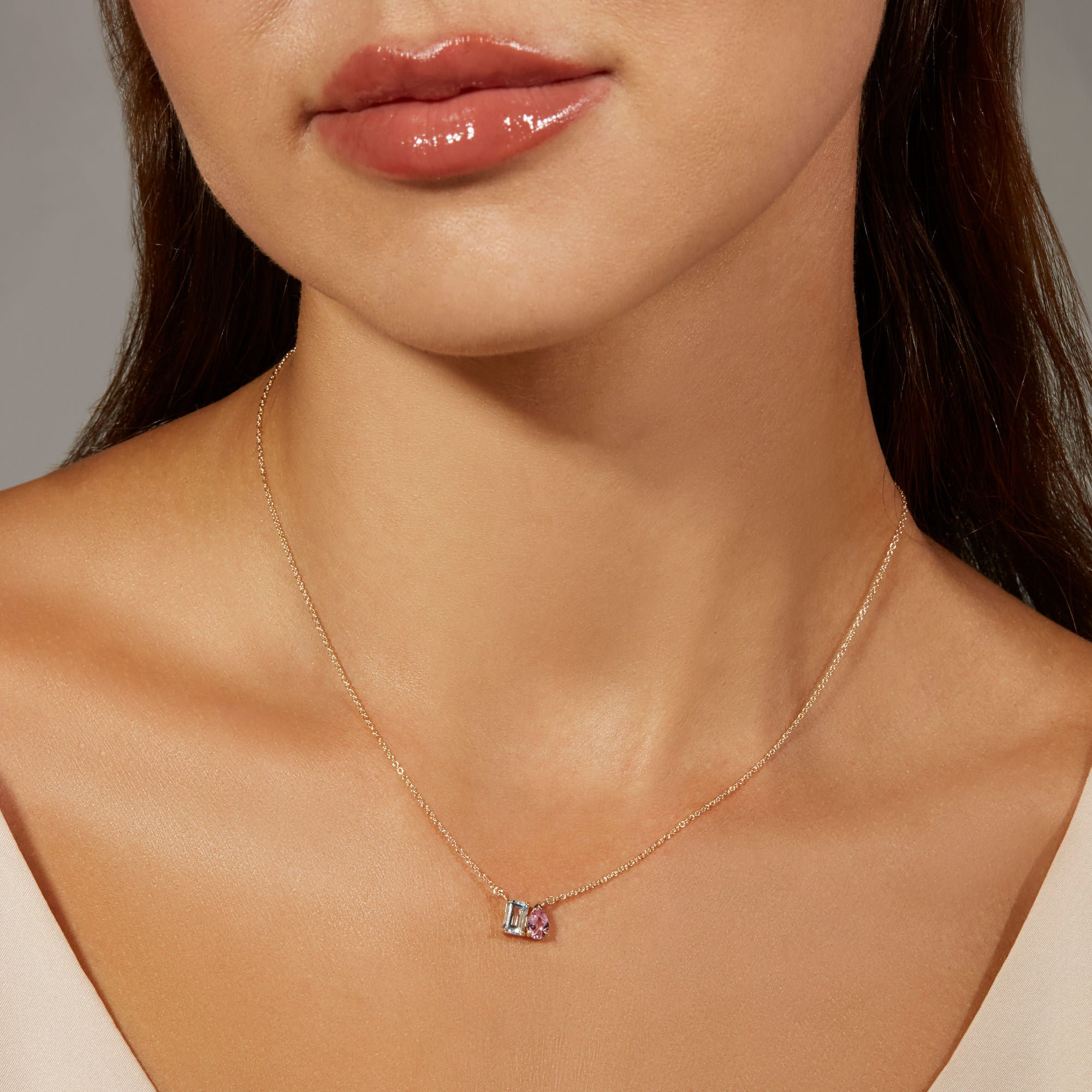 Just the Two of Us Pastel Necklace - 2