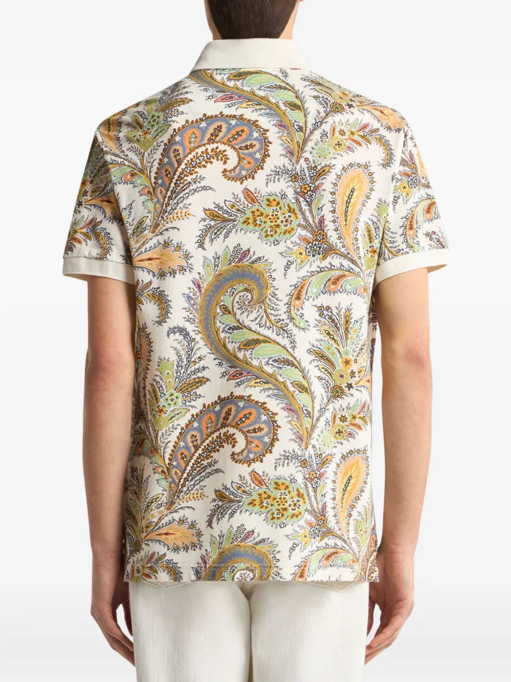 Etro Men Paisley Print Polo - 3