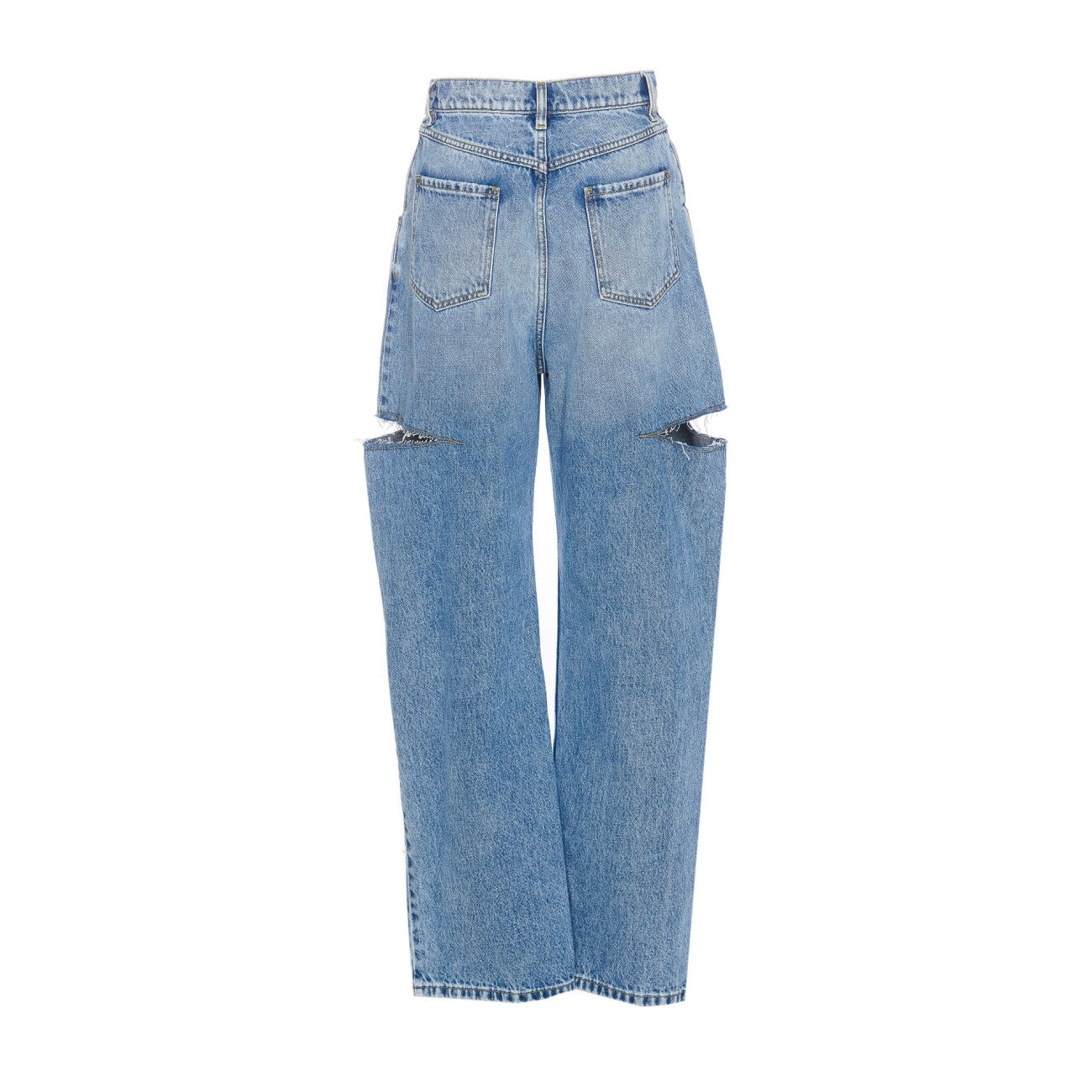 Maison Margiela Women Cut-Out Denim Jeans - 2