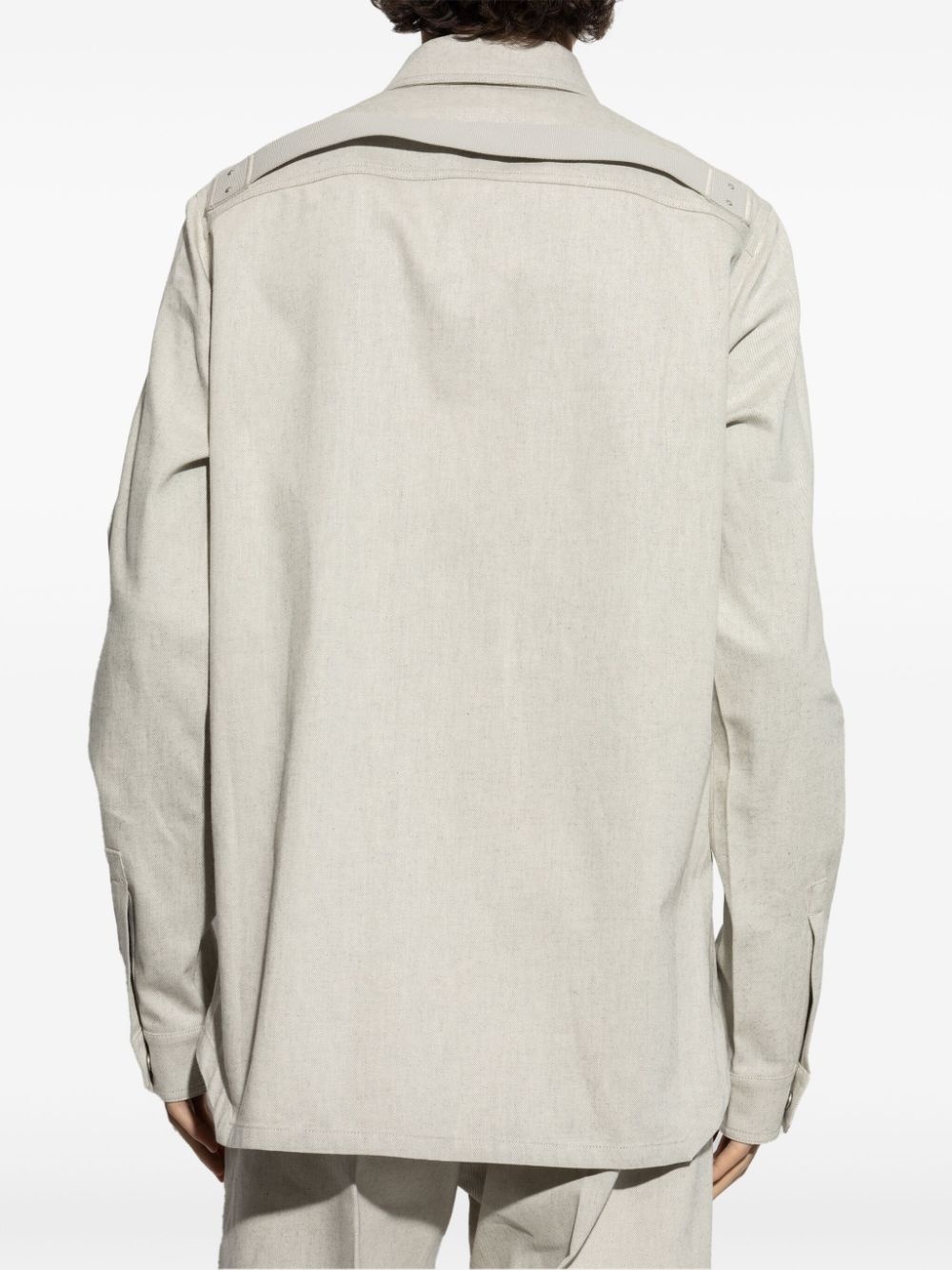 flap-pocket shirt jacket - 4