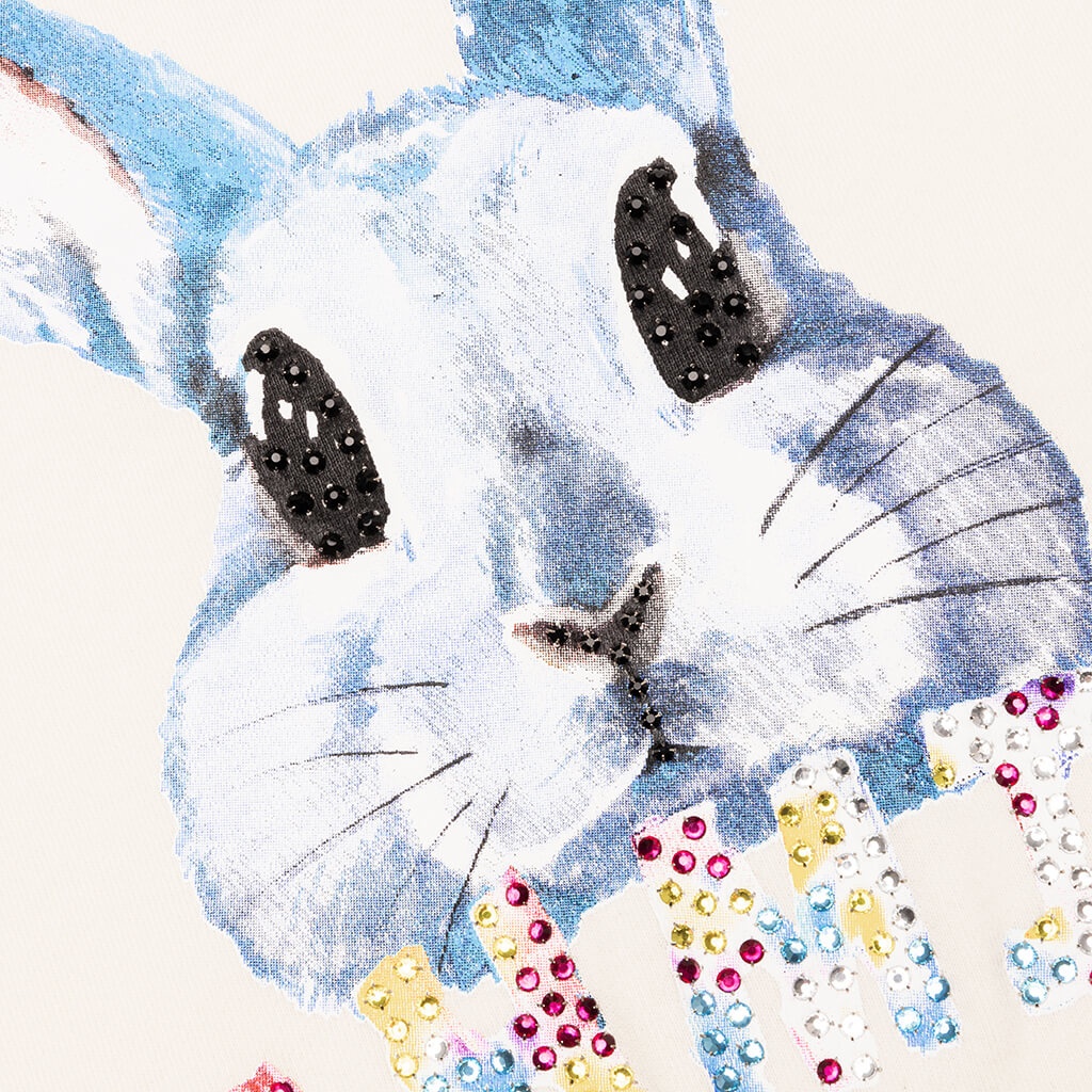 CRYSTAL BUNNY CREWNECK - VINTAGE WHITE - 3