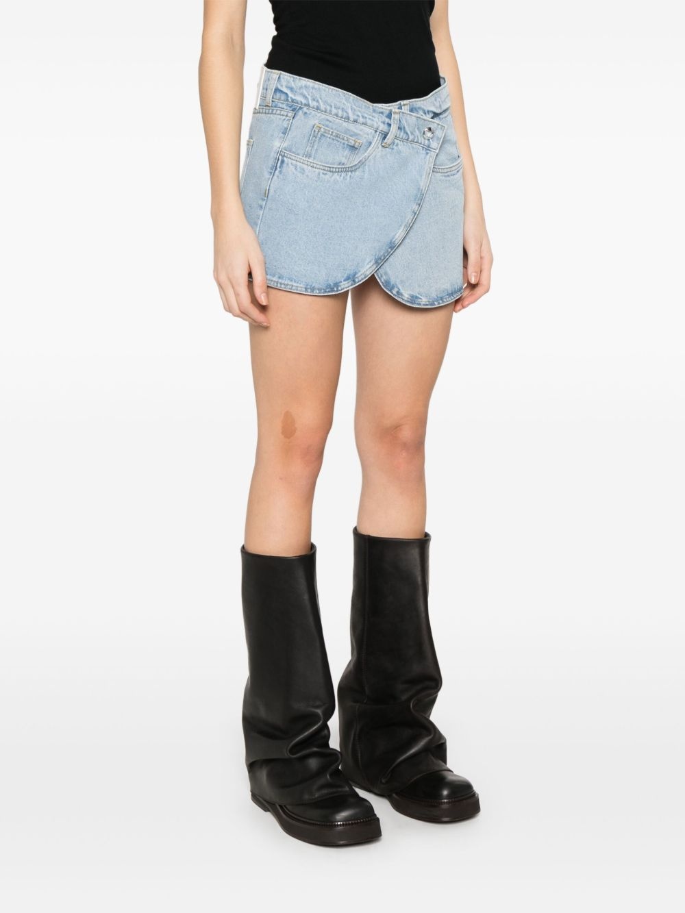 denim mini skirt - 3